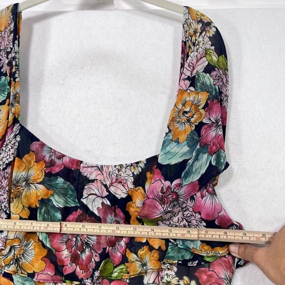 Rachel Pally Dress Women 1X Floral Maxi Flowy Garden Party Coquette Boho NEW - Picture 11 of 15